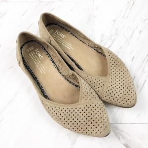 Toms Diamond Jutti Pointed Toe Flats Women's 7